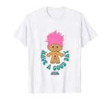 Good Luck Trolls Have A Good Day Cute Pink Troll Chest Logo T-Shirt