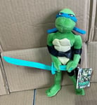 Turtles Tmnt Leonardo Personnage Poupée Peluche Plush 23 CM Play by Play