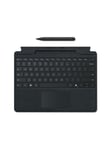 Microsoft Surface Pro Keyboard for Business - keyboard - with pen storage - with touchpad accelerometer - QWERTY - Italian - black - with Slim Pen Input Device - Tastatur - Italiensk - Sort