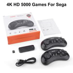 4K SG800 Retro Game Console Wireless Console 2.4G Inbyggd 5000 Classic Games Controller Gamepad Video Stick för Sega Mega Drive 5000 Games