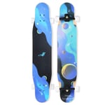 46 Pouces de Haute qualité Skateboards Longboard Cruiser Danse Freestyle Deck Débutants Complet Double Kick Anniversaire Cadeau pour Enfants Garçons Filles Jeunes Adolescents Charge 400 LB