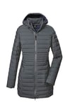 G.I.G.A. DX Femme Parka matelassée/parka fonctionnelle avec capuche amovible GW 14 WMN QLTD PRK_Bacarya, rauchblau, 44, 42300-000