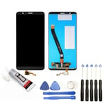 VITRE TACTILE+ ECRAN LCD POUR HUAWEI HONOR 7X 5.93" NOIR +OUTILS+COLLE