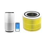 LEVOIT Air Purifiers for Large Home Bedroom 83m², CADR 400m³/h, Alexa Enabled & Air Purifier Pet Allergy Replacement Filter, 3-in-1 HEPA, High-Efficiency Activated Carbon, Core 300-RF-PA, Yellow