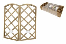 Panneau Treillis Clôture en Bois Naturel 60x30cm Grimpante Jardin Dfh