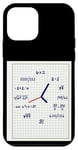 Coque pour iPhone 12 mini Horloge Mathématiques Équation Nombres Calcul Maths