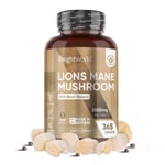 Lion's mane mushroom - 365Tablets - 2000mg - Brain health focus & memory - Vegan