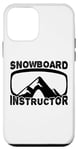 Coque pour iPhone 12 mini Entraîneur de snowboard Snowboarder Sports extrêmes