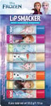 Lip Smacker Disney Frozen Party Pack, Ensemble de fête inspiré de Frozen comprenant 8 pièces colorées, y compris des baumes à lèvres parfumés sans danger pour les enfants, Finition Naturelle