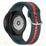 Samsung Galaxy Watch 5 Pro      Silicone Strap   Teal/Red