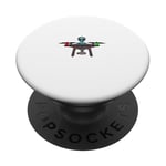 Design drôle de pilote de drone extraterrestre OVNI. PopSockets PopGrip Adhésif