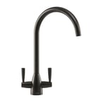 Franke Eiger Round Black Monobloc Kitchen Mixer Tap 115.0659.348