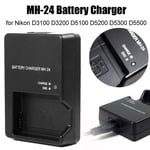 MH-24 Camera Battery Charger For Nikon D3100 D3200 D5100 D5200 D5300 D5500