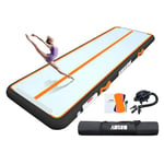 AWSUM Tapis de gymnastique gonflable de gymnastique pneumatique artistique piste de avec pompe, air tumbling matelas de fitness yoga Taekwondo pour la maison, le camping