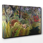 Big Box Art Henri Rousseau Surprise Canvas Wall Art Print Ready to Hang Picture, 30 x 20 Inch (76 x 50 cm), Multi-Coloured