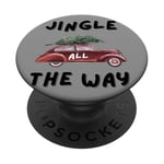 Jingle all the way on family moment Merry Christmas PopSockets Adhesive PopGrip