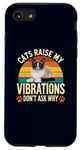 Coque pour iPhone SE (2020) / 7 / 8 Cats Raise My Vibrations Don't Ask Why Snowshoe Cat Owners