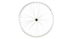 Roue vtc 28  ar blocage k7 jante argent mach1 er10 moyeu shimano tx500 v brake 8 9 10v 36t