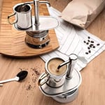 Single Spout Mocha Pot Stainless Steel Hand Pour Latte Classic Coffee Pot