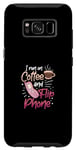Coque pour Galaxy S8 Coffee Addict Latte Lovers 90S Téléphone portable vintage à clapet