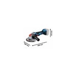 Bosch - Meuleuse angulaire Professional x-lock gwx 18V-10 sans batterie - Diametre disque 125 mm - 06017B0100