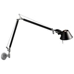 Artemide Tolomeo Mini Wall Lamp Vegglampe, Svart Sort Aluminium