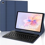 Étui Pour Samsung Galaxy Tab A9+ /A9 Plus 11 Pouces 2023 (Sm-X210/X216/X218), Disposition Italienne Qwerty Bluetooth Clavier Pour Samsung A9+ 11"", Étui Clavier Pour Samsung Tab A9 Plus, Bleu Foncé