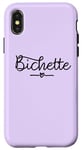 Coque pour iPhone X/XS Bichette surnom cadeau fille femme couple Saint-Valentin