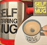 Self Stirring Mug - Press The Button To Stir Your Drink! - Red