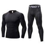 Homme Ensemble de sous-vêtements Thermiques Haut Maillot de Corps & Pantalon Bas Hiver Ski Montagne Cyclisme Moto Underwear