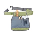 Ceinture jardinage porte outil - ESSCHERT DESIGN - Gris - Grandes poches - 4 petits étuis - Toile imperméable