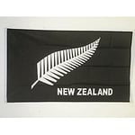 AZ FLAG Drapeau Nouvelle-Zélande All Black 150x90cm - Drapeau Néo-zélandais - Rugby 90 x 150 cm - Drapeaux