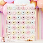 Ginger Ray Giant Donut Wall Display Stand Mix it Up,64cm wide and 84cm high