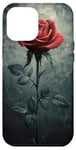 Coque pour iPhone 12 Pro Max Rose gothique fleur art floral romantique thème cadeau