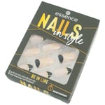 NAILS IN STYLE ESSENCE Black Gold Self-Adhesive Easy To Apply Manicure Acrylic