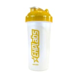 Shaker Bottle 700ml Protein Blender Mixer Water Cup EHP Labs Workout Clear/Gold