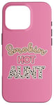 Coque pour iPhone 16 Pro Smoking Hot Aunt Pink Cheetah Leopard Sexy Aunt