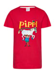 Pippi Langstrømpe Pippi T-Shirt Röd