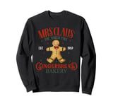 Vintage Mrs Clause Gingerbread Bakery Funny Merry Christmas Sweatshirt