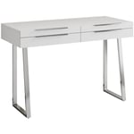 Livinity - Bureau Alexia, Blanc, 120 x 50 cm avec tiroirs, Vicco