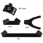 3 en 1 360 degrés Rotation dragonne pour GoPro Hero 7 6 5 4 pour Xiaomi yi 4k SJ4000 Go pro support de fixation à la main bande de jambe