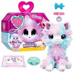 Surprise Bath Pet Blind Box Familj plysch leksak Pet Alpaca Bear Enhörning plyschdocka