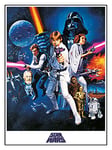 Star Wars Episode IV a New Hope (One Sheet) 40 x 50 cm Toile Imprimée