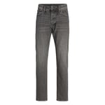 Jean coupe regular fit Jack & Jones en coton gris anthracite effet délavé