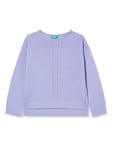 United Colors of Benetton Girl's JERSEY G/C M/L 1244C102C LONG SLEEVE CREW-NECK SWEATER, Wisteria 11C, S