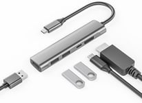 Station d'accueil 5 en 1 USB C Hub avec DisplayPort, 3X USB2.0 et Port de PD, Prend en 4K 60Hz, Taux de Transfert de Données de 480 Mbps