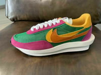 Sacai X Nike LD Waffle Pine Green Trainers Sneakers Shoes 44