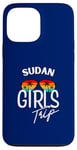 Coque pour iPhone 13 Pro Max Girls Trip Soudan Voyage Vacances Femmes Soudan