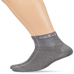 Odlo Mixte Socks Quarter Active 2 Pack Shorts, Grey Melange, FR : M (Taille Fabricant 39-41) EU