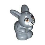 LEGO Animal Friends Sand Blue Bunny Rabbit White Mouth Minifigure (Small)